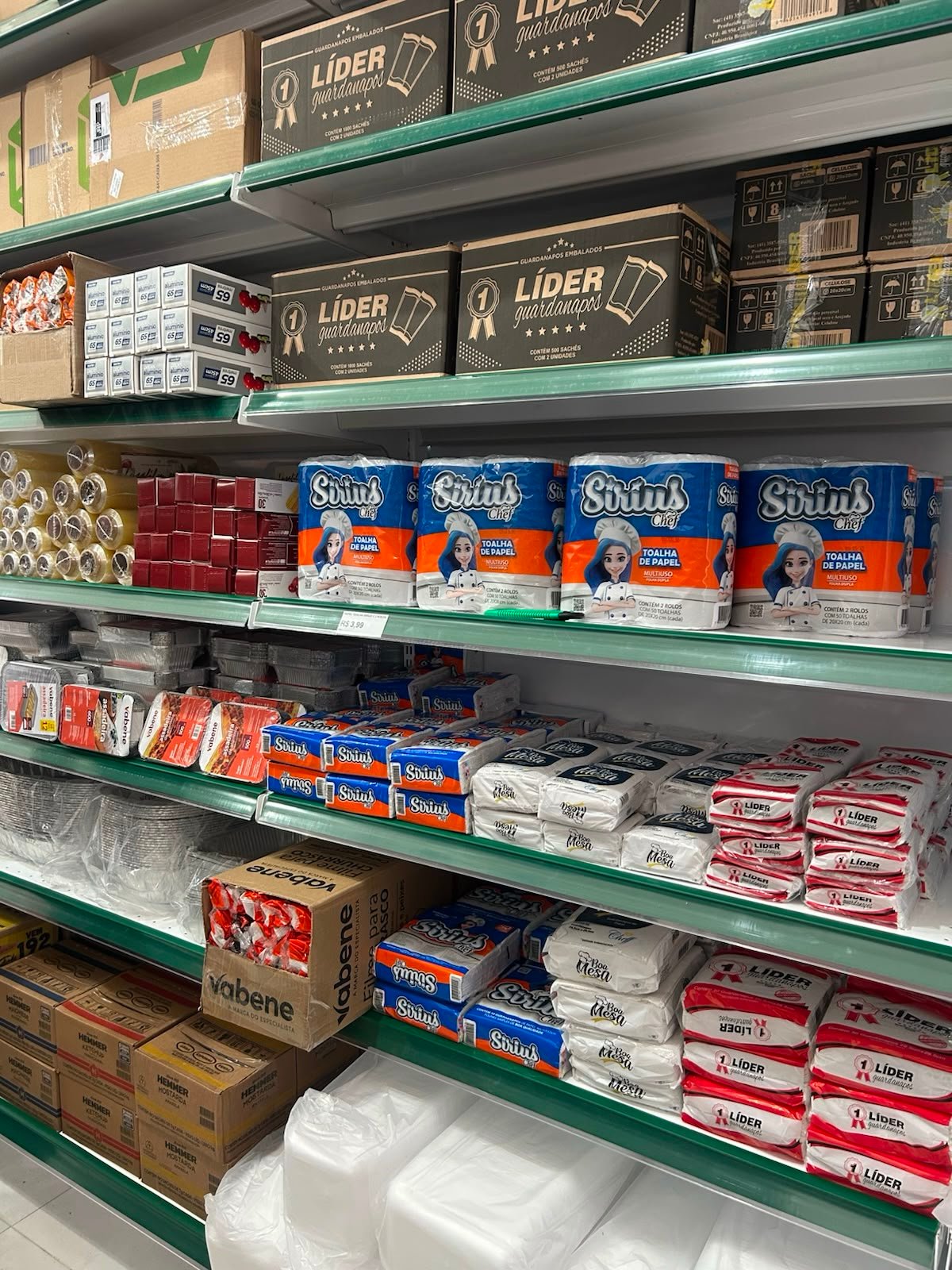Guardanapos, papéis e itens para cozinha na Prime Pack em Itapoá
